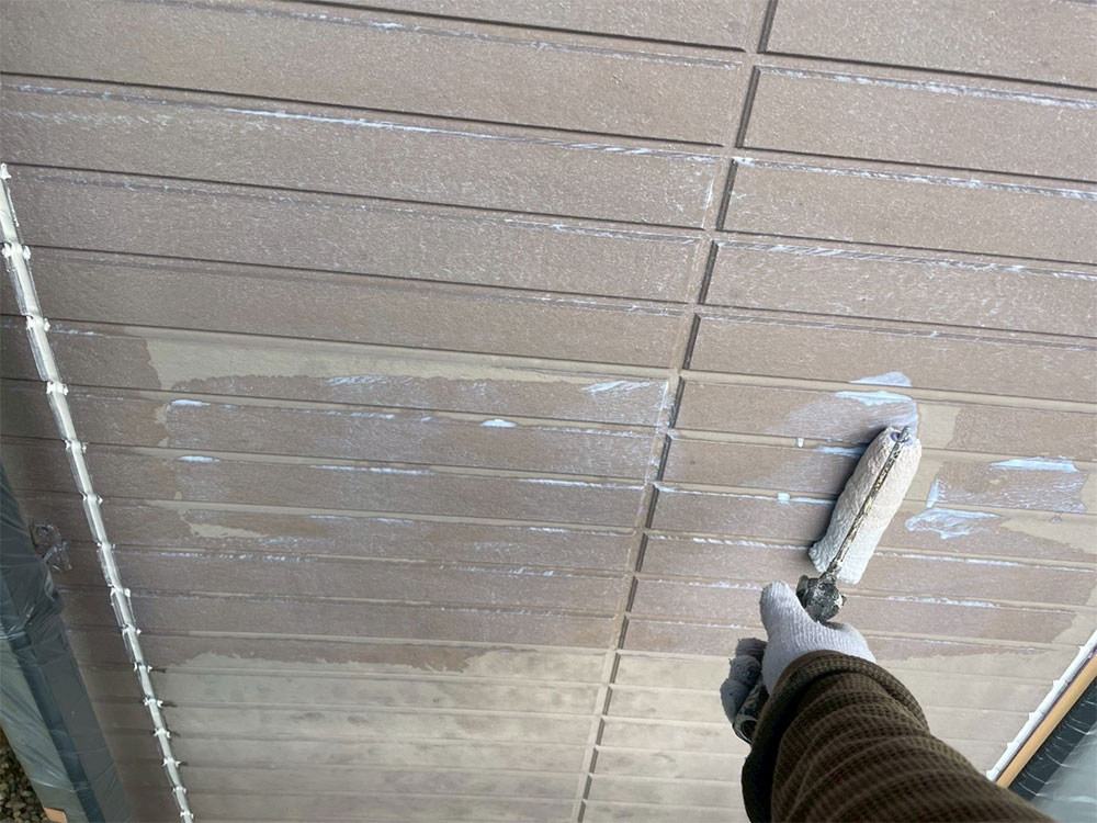外壁下地塗装施工